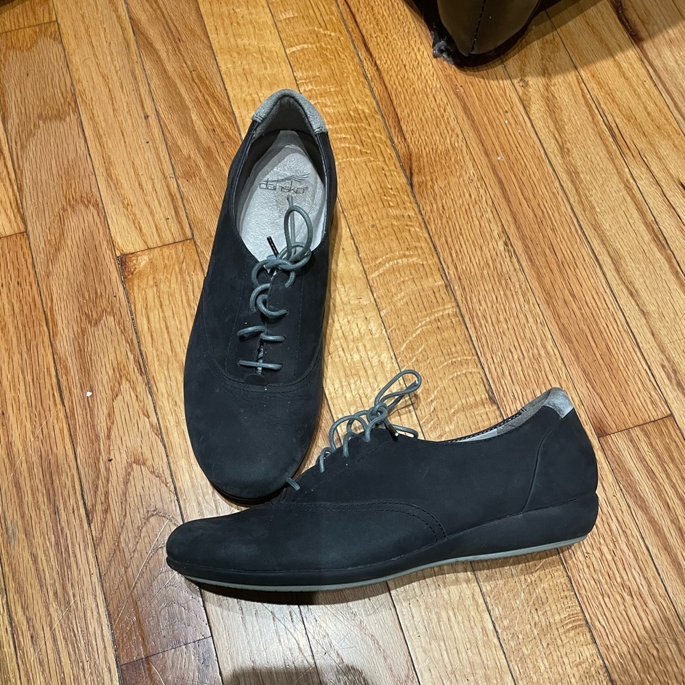 Dansko Kimi Leather ties ortho Everyday Rubber sole minimalist Oxfords preppy 39